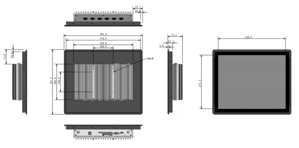 Fanless Industrial Panel PC KLD-1762A