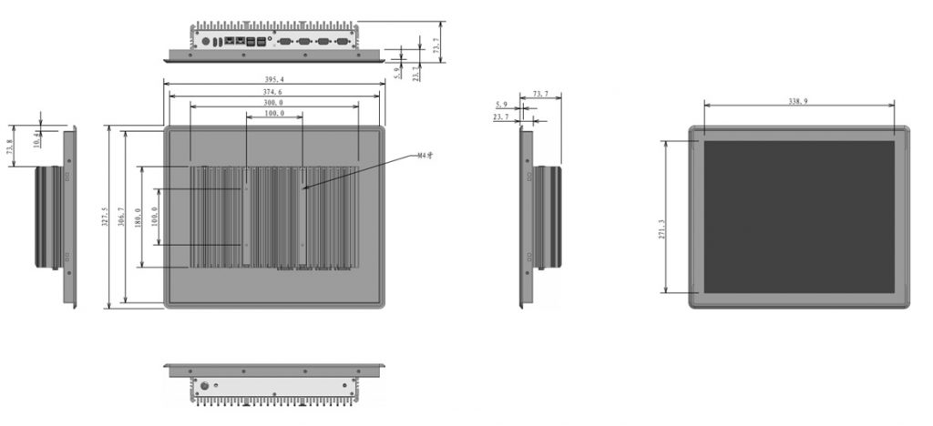 Fanless Industrial Panel PC KLD-1782A